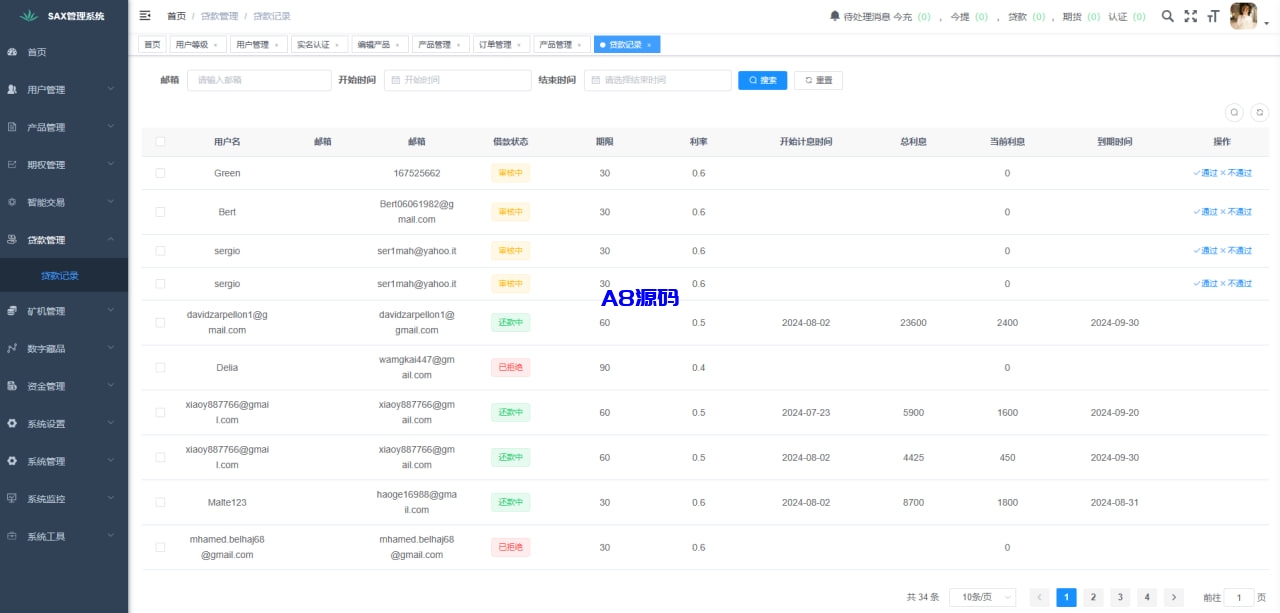 图片[22]-新版欧美风格交易所源码/合约/黄金ai智能交易/矿机理财/六级代理/平台用户转账-A8源码_精品源码网站