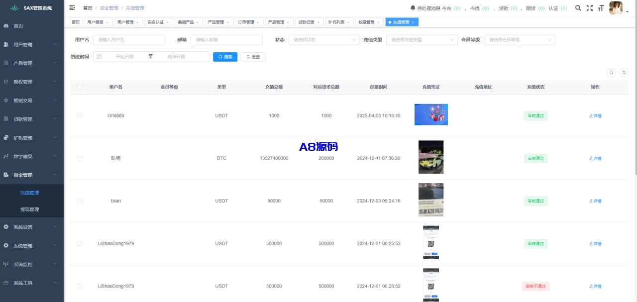 图片[25]-新版欧美风格交易所源码/合约/黄金ai智能交易/矿机理财/六级代理/平台用户转账-A8源码_精品源码网站