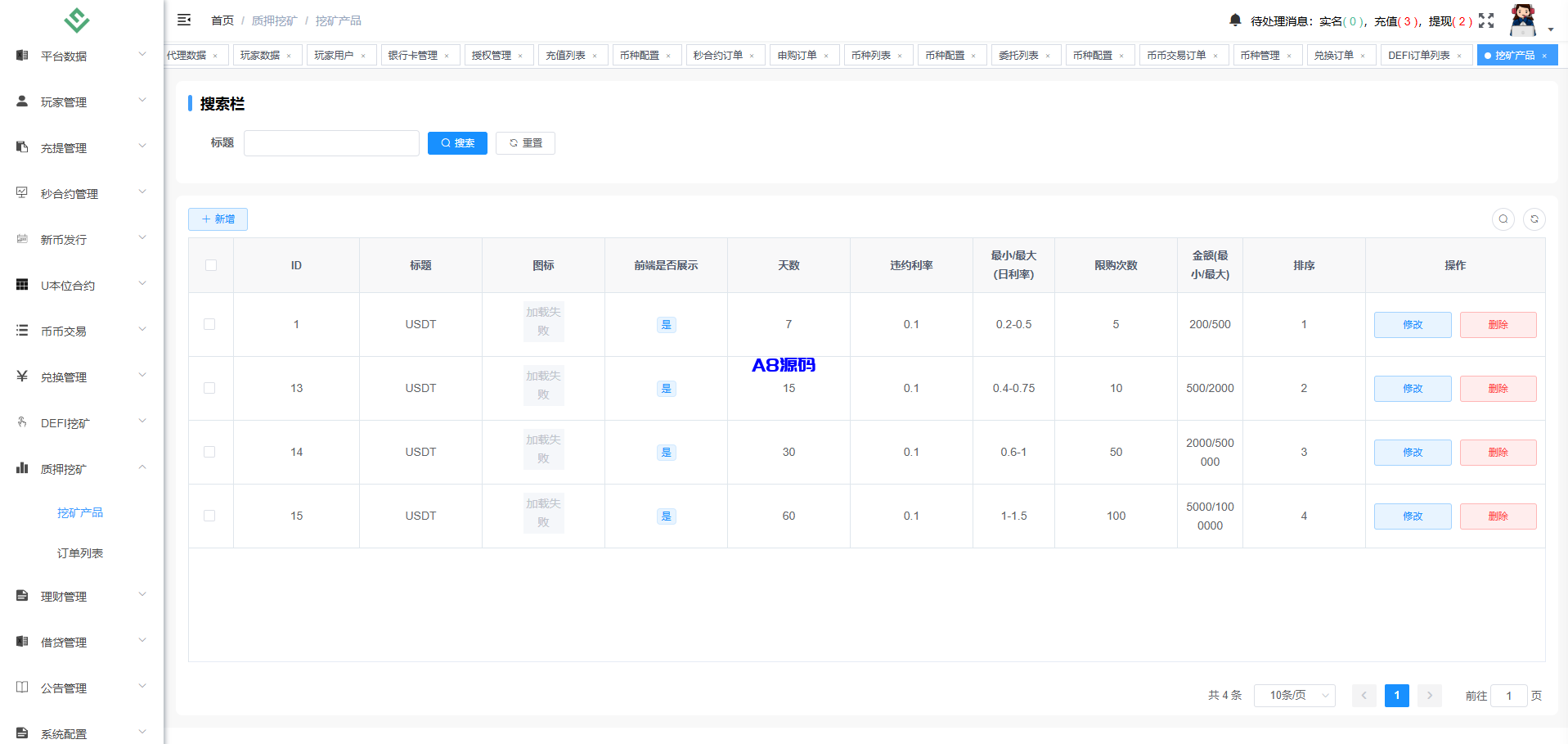 图片[33]-多语言华硕交易所源码/手机端uniapp电脑端vue.支持秒合约/币币/国际黄金/U本位合约/DeFi挖矿-A8源码_精品源码网站