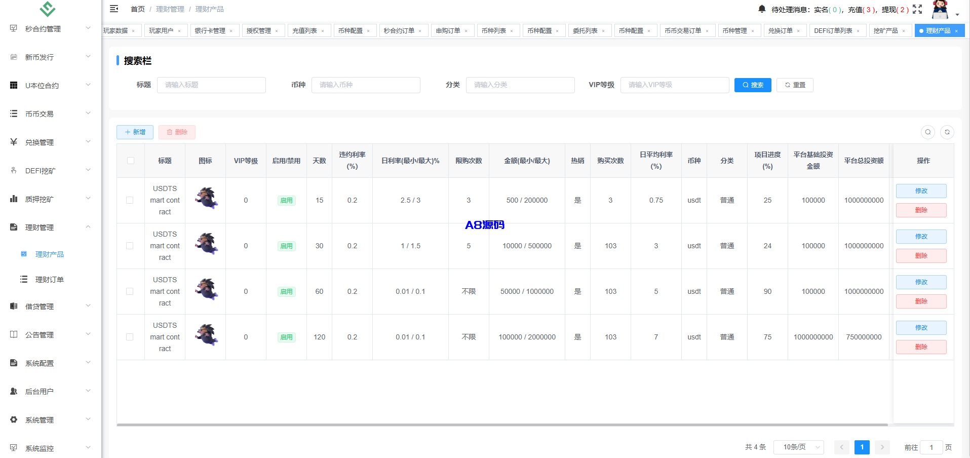 图片[34]-多语言华硕交易所源码/手机端uniapp电脑端vue.支持秒合约/币币/国际黄金/U本位合约/DeFi挖矿-A8源码_精品源码网站